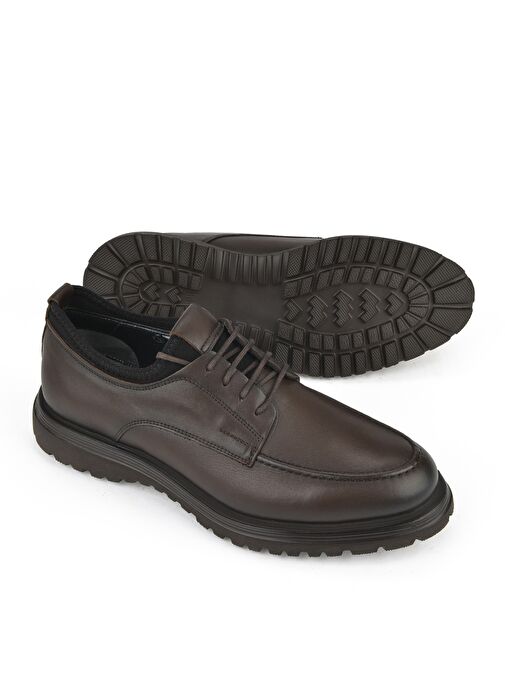 Ziya, Erkek Hakiki Deri Ayakkabı 153498Z17331 Kahve - Görsel 5