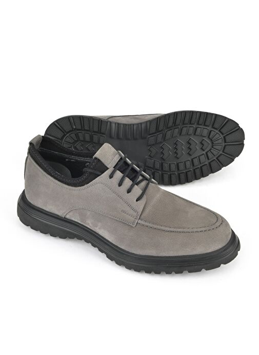 Ziya, Erkek Hakiki Deri Ayakkabı 153498Z173312 Gri - Görsel 5