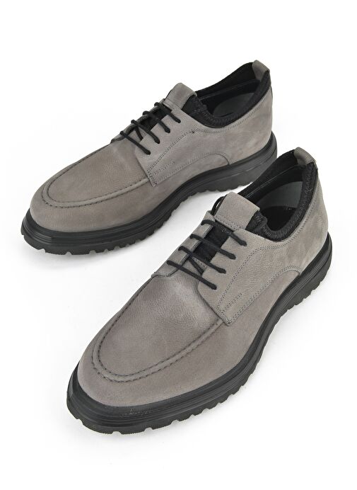 Ziya, Erkek Hakiki Deri Ayakkabı 153498Z173312 Gri - Görsel 6