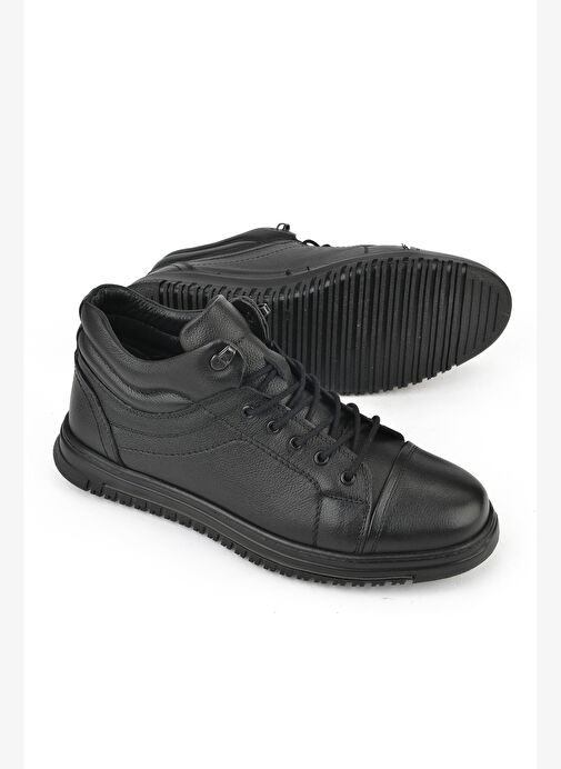 Ziya, Erkek Hakiki Deri Bot 1531040ZK2102 Siyah - Görsel 5