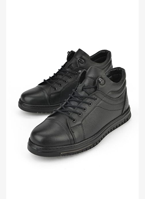 Ziya, Erkek Hakiki Deri Bot 1531040ZK2102 Siyah - Görsel 6