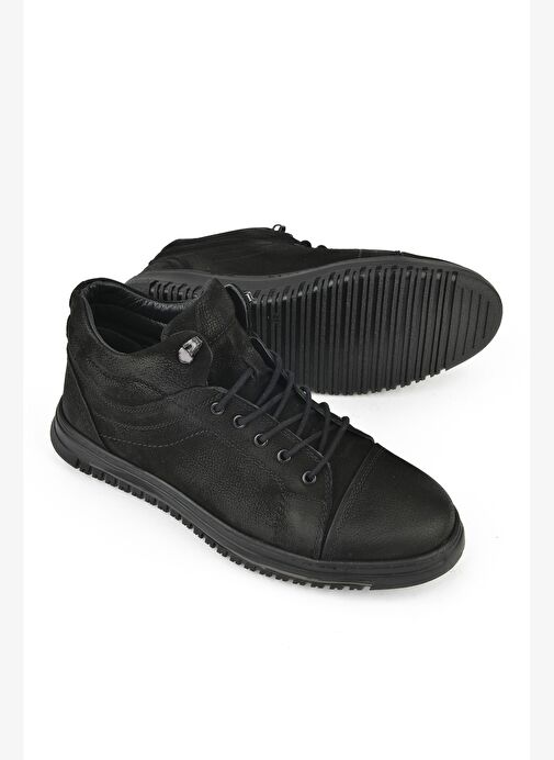 Ziya, Erkek Hakiki Deri Bot 1531040ZK21022 Siyah - Görsel 5