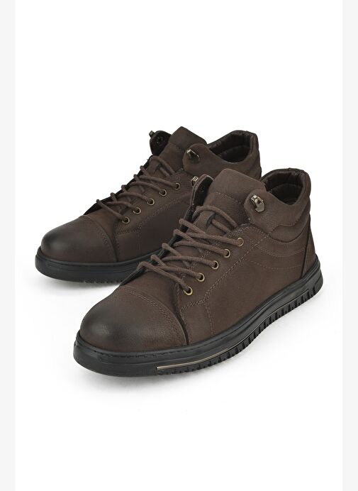 Ziya, Erkek Hakiki Deri Bot 1531040ZK21022 Kahve - Görsel 6