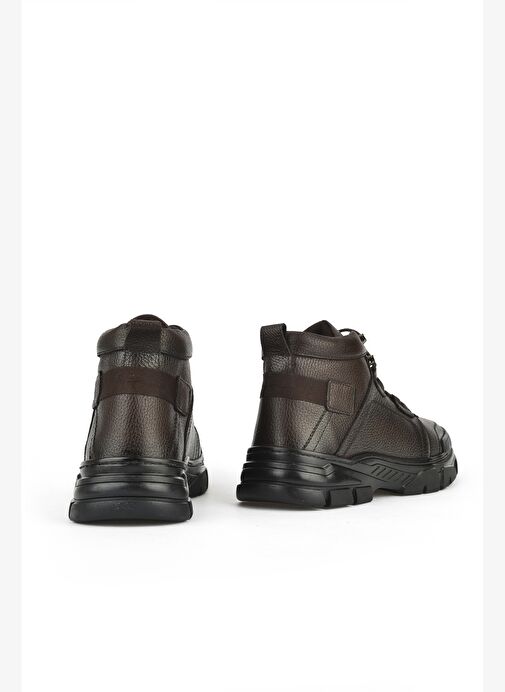 Ziya, Erkek Hakiki Deri Bot 1531040ZK2311 Kahve - Görsel 4