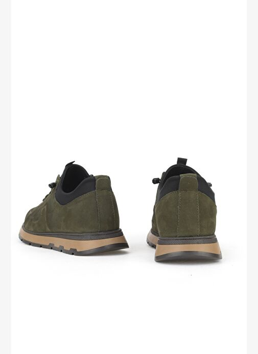 Ziya, Erkek Hakiki Deri Sneaker 1531037Z24112 Haki - Görsel 4