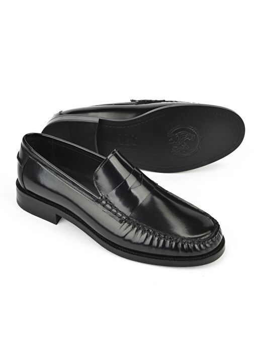 Ziya, Erkek Hakiki Deri Ayakkabı 15350Z6868 Siyah - Görsel 5