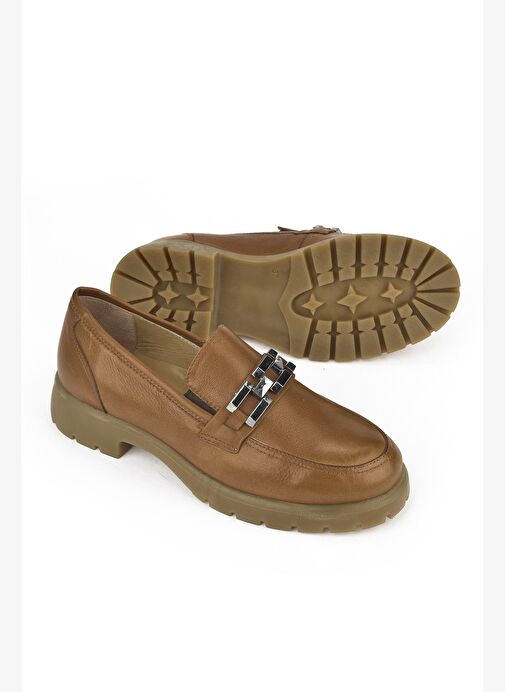 Ziya, Kadın Hakiki Deri Ayakkabı 15319Z44353 Taba - Görsel 5