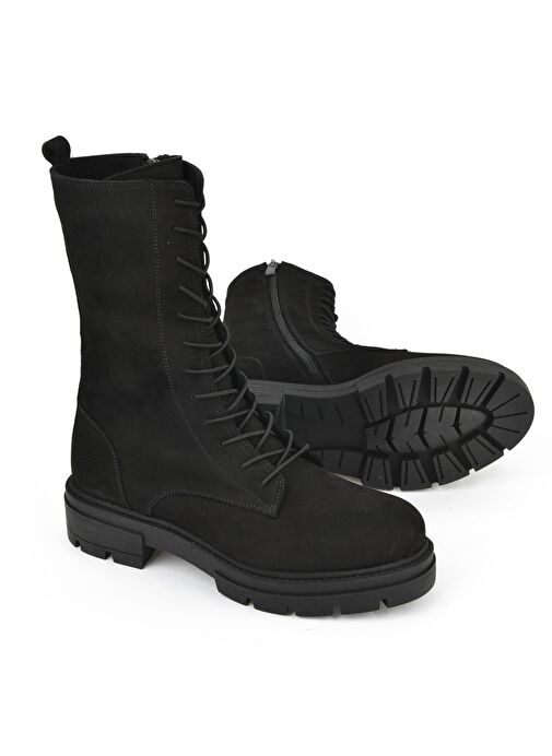 Ziya, Kadın Hakiki Deri Bot 15319Z663582 Siyah - Görsel 5