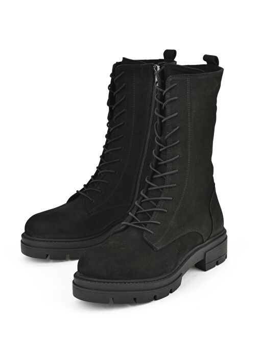 Ziya, Kadın Hakiki Deri Bot 15319Z663582 Siyah - Görsel 6