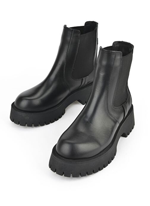 Ziya, Kadın Hakiki Deri BOT 15319Z66453 Siyah - Görsel 6