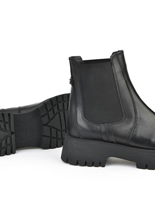 Ziya, Kadın Hakiki Deri BOT 15319Z66453 Siyah - Görsel 5