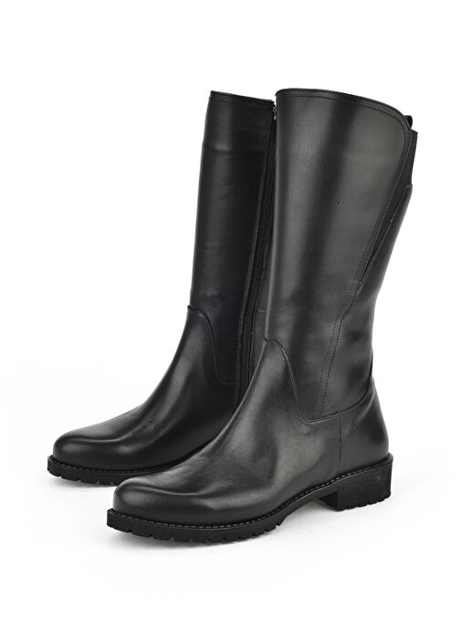 Ziya, Kadın Hakiki Deri Çizme 15319Z88042 Siyah - Görsel 6