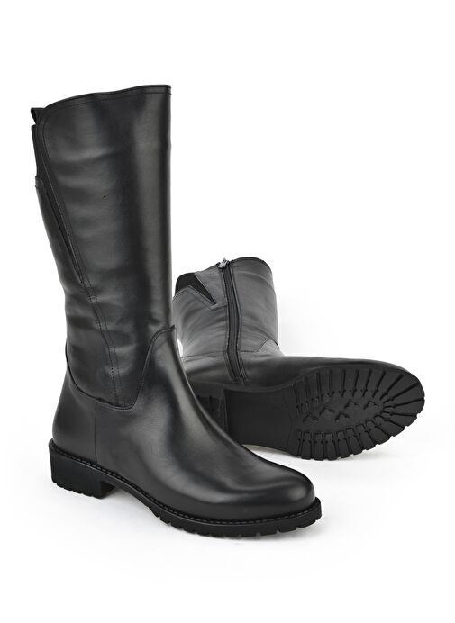 Ziya, Kadın Hakiki Deri Çizme 15319Z88042 Siyah - Görsel 5