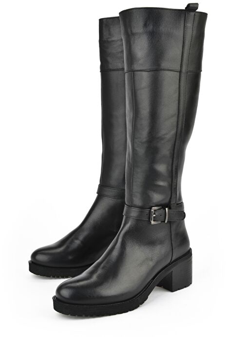 Ziya, Kadın Hakiki Deri Çizme 15319Z8006 Siyah - Görsel 6