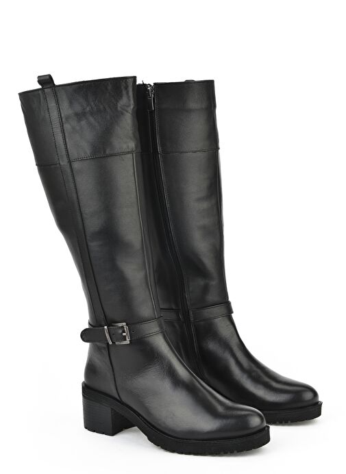 Ziya, Kadın Hakiki Deri Çizme 15319Z8006 Siyah - Görsel 3