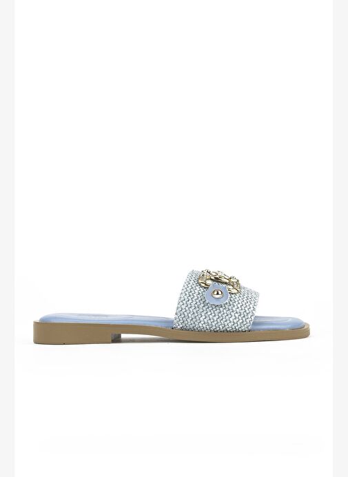 Ziya, Hasır Kadın Terlik 1511044Z5001 Mavi - Görsel 2