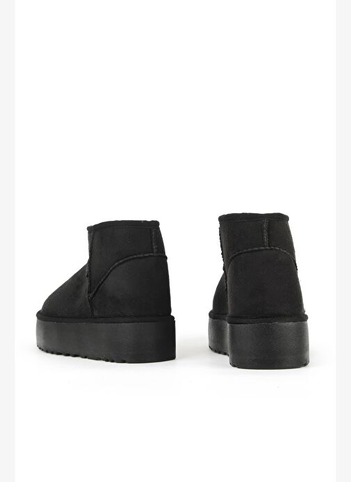 Ziya, Suni Kürklü Kadın Bot 1531044Z1002 Siyah - Görsel 4