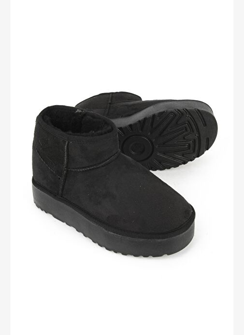 Ziya, Suni Kürklü Kadın Bot 1531044Z1002 Siyah - Görsel 5