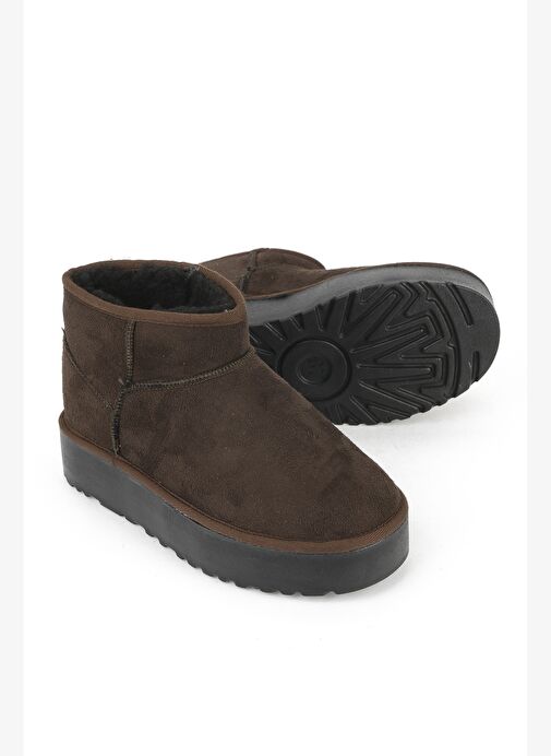 Ziya, Suni Kürklü Kadın Bot 1531044Z1002 Kahve - Görsel 5