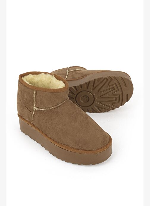 Ziya, Suni Kürklü Kadın Bot 1531044Z1002 Taba - Görsel 5