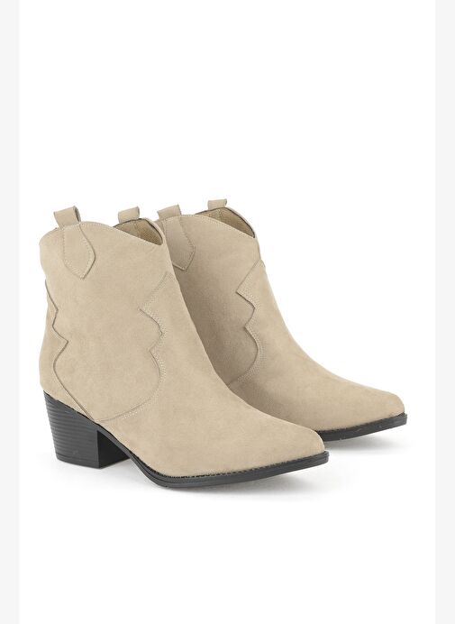 Ziya, Kadın Kovboy Bot 1531044Z4005 Vizon - Görsel 3