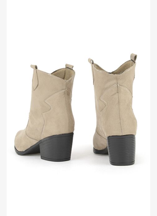 Ziya, Kadın Kovboy Bot 1531044Z4005 Vizon - Görsel 4