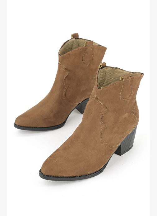 Ziya, Kadın Kovboy Bot 1531044Z4005 Taba - Görsel 6