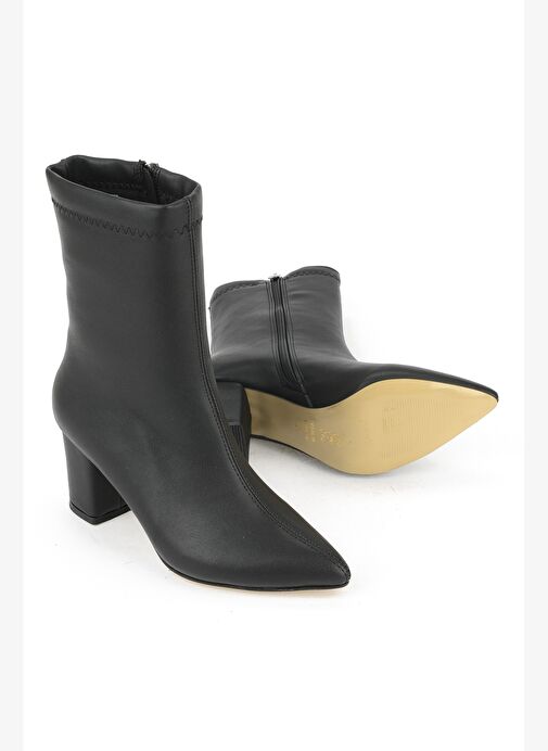Ziya, Kadın Topuklu Bot 1531044Z4006 Siyah - Görsel 5