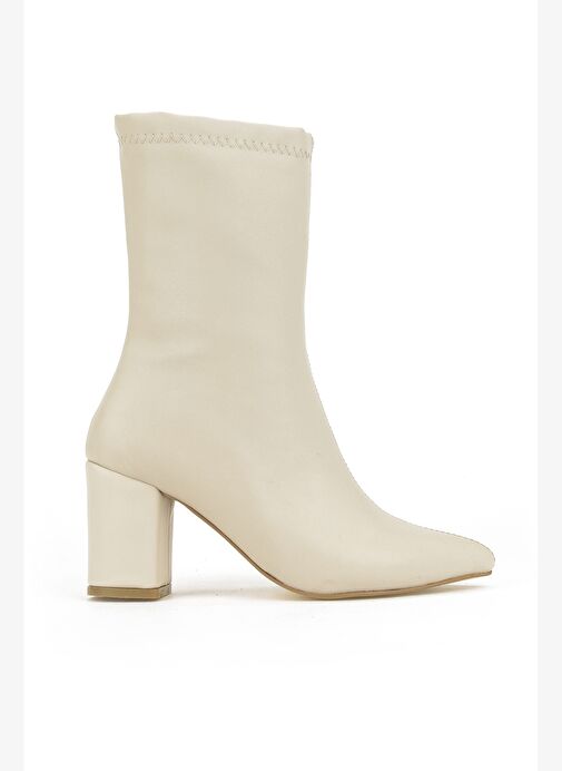 Ziya, Kadın Topuklu Bot 1531044Z4006 Bej - Görsel 2