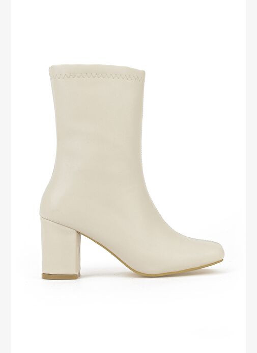 Ziya, Kadın Topuklu Bot 1531044Z4007 Bej - Görsel 2