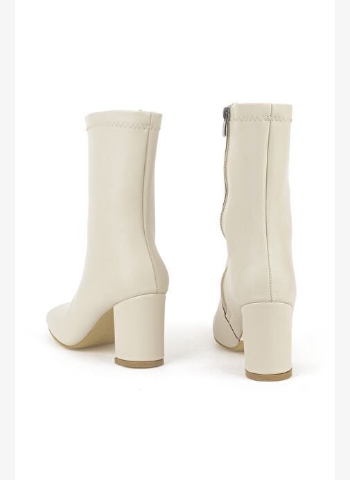 Ziya, Kadın Topuklu Bot 1531044Z4007 Bej - Görsel 4