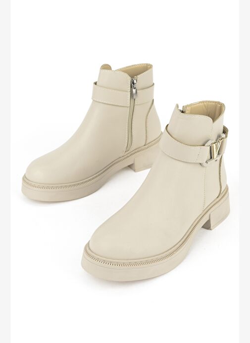 Ziya, Kadın Bot 1531044Z4009 Bej - Görsel 6
