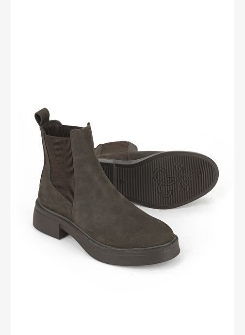 Ziya, Kadın Hakiki Deri Bot 153359Z3532 Kahve - Görsel 5