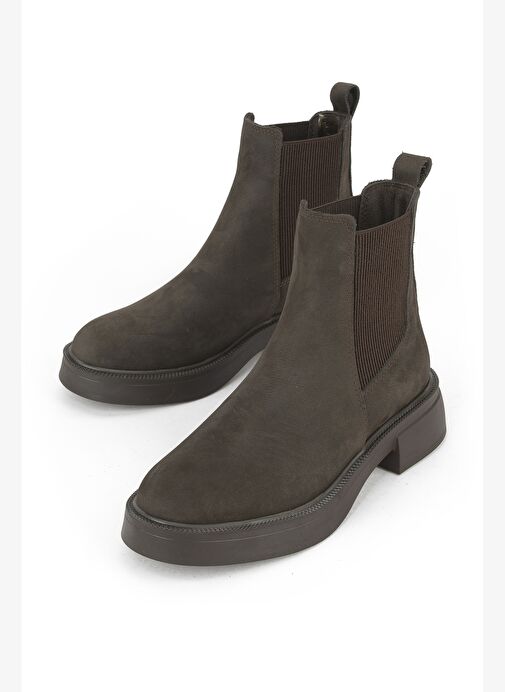 Ziya, Kadın Hakiki Deri Bot 153359Z3532 Kahve - Görsel 6