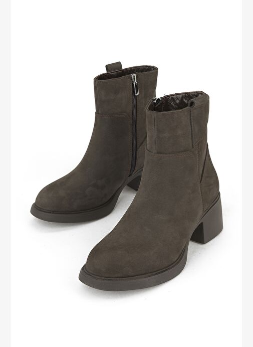 Ziya, Kadın Hakiki Deri Bot 153359Z623 Kahve - Görsel 6