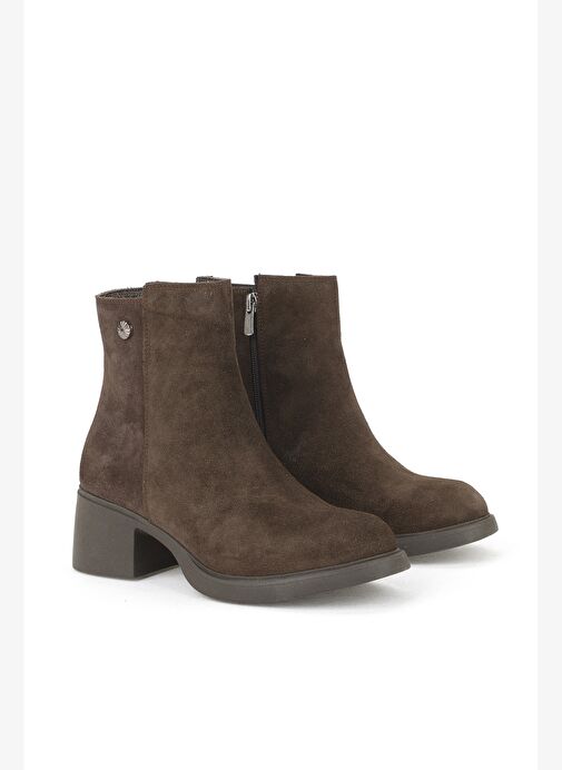 Ziya, Kadın Hakiki Deri Bot 153359Z6212 Kahve - Görsel 3