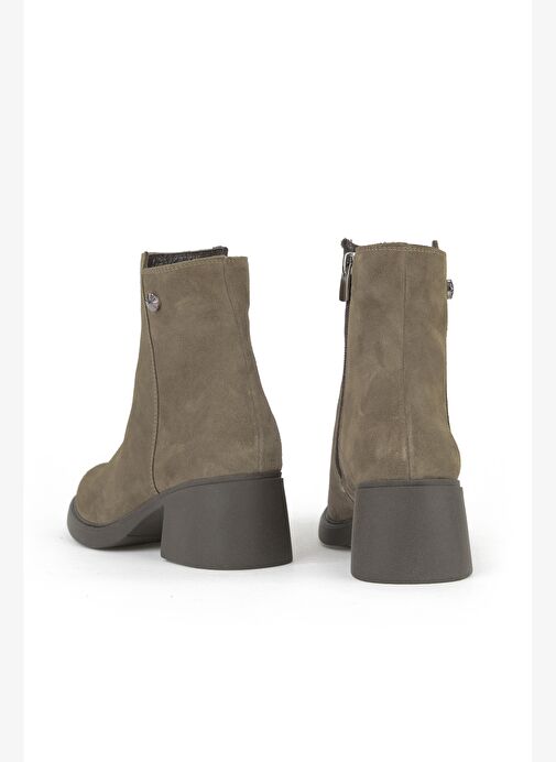 Ziya, Kadın Hakiki Deri Bot 153359Z6212 Vizon - Görsel 4