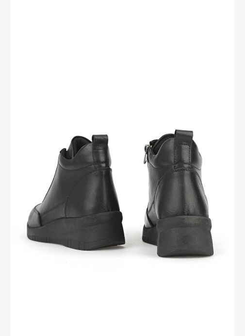 Ziya, Kadın Hakiki Deri Bot 153359Z375 Siyah - Görsel 4