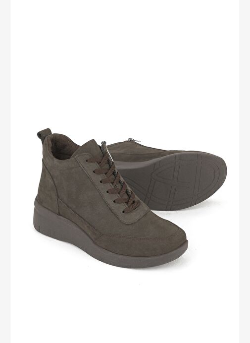 Ziya, Kadın Hakiki Deri Bot 153359Z3752 Kahve - Görsel 5