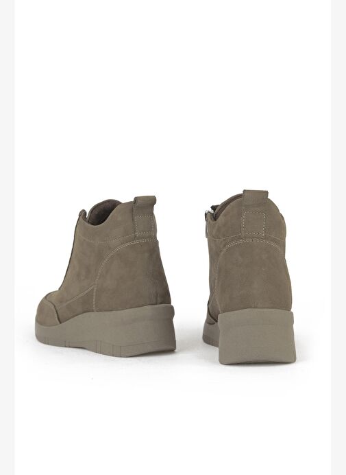 Ziya, Kadın Hakiki Deri Bot 153359Z3752 Vizon - Görsel 4