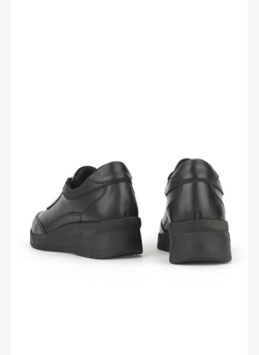 Ziya, Kadın Hakiki Deri Konfor Ayakkabı 153359Z220 Siyah - Görsel 4