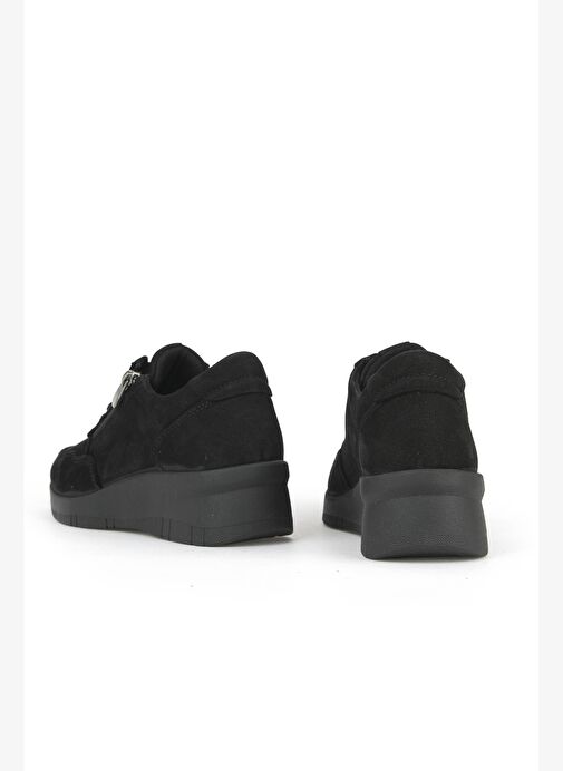 Ziya, Kadın Hakiki Deri Konfor Ayakkabı 153359Z218 Siyah - Görsel 4