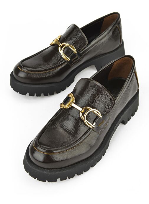 Ziya, Hakiki Deri Kadın Ayakkabı 1531033Z2549 Kahve - Görsel 6