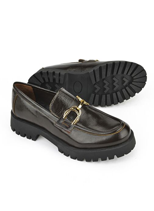 Ziya, Hakiki Deri Kadın Ayakkabı 1531033Z2549 Kahve - Görsel 5