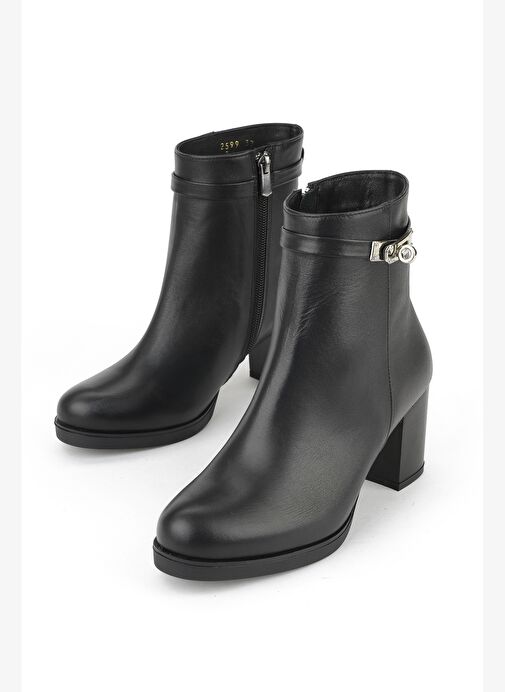 Ziya, Kadın Hakiki Deri Bot 1531030Z2599 Siyah - Görsel 6