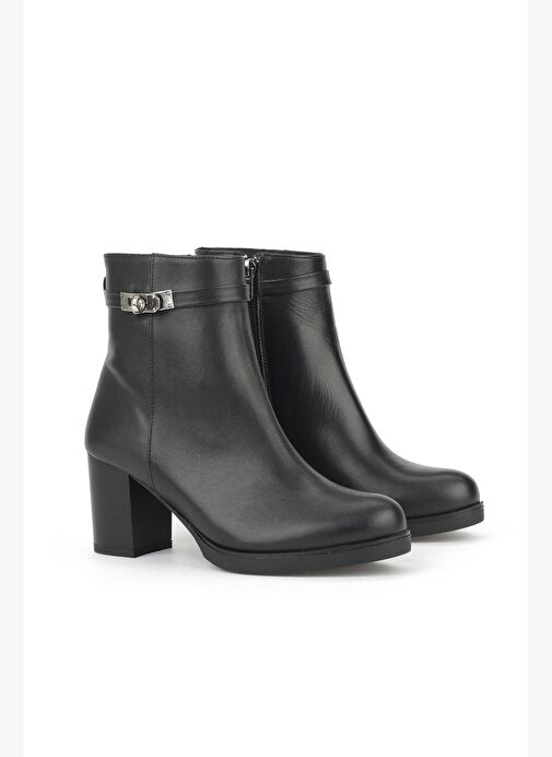 Ziya, Kadın Hakiki Deri Bot 1531030Z2599 Siyah - Görsel 3