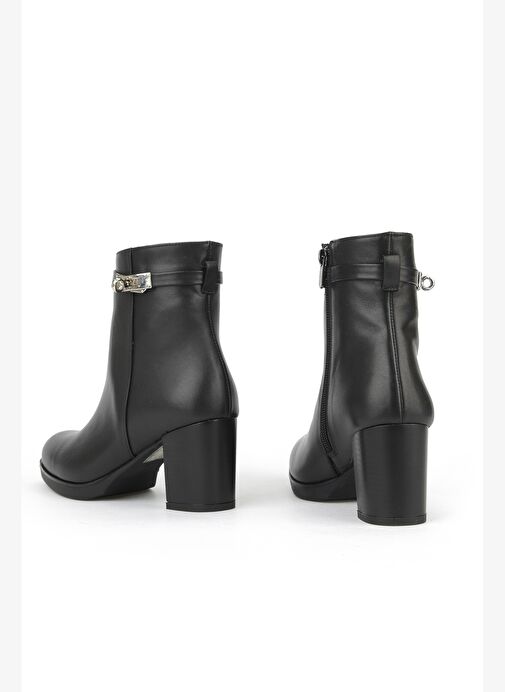 Ziya, Kadın Hakiki Deri Bot 1531030Z2599 Siyah - Görsel 4