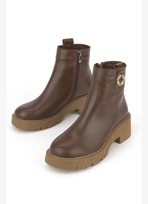 Ziya, Kadın Hakiki Deri Bot 1531030Z2593 Taba - Görsel 6