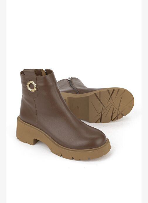 Ziya, Kadın Hakiki Deri Bot 1531030Z2593 Taba - Görsel 5