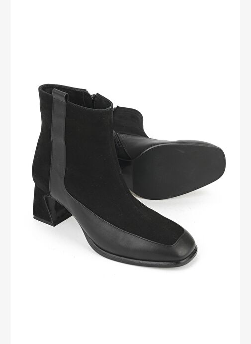 Ziya, Kadın Hakiki Deri Bot 1531030Z2596 Siyah - Görsel 5